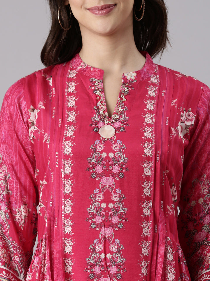 Rani Muslin Printed Long Gown