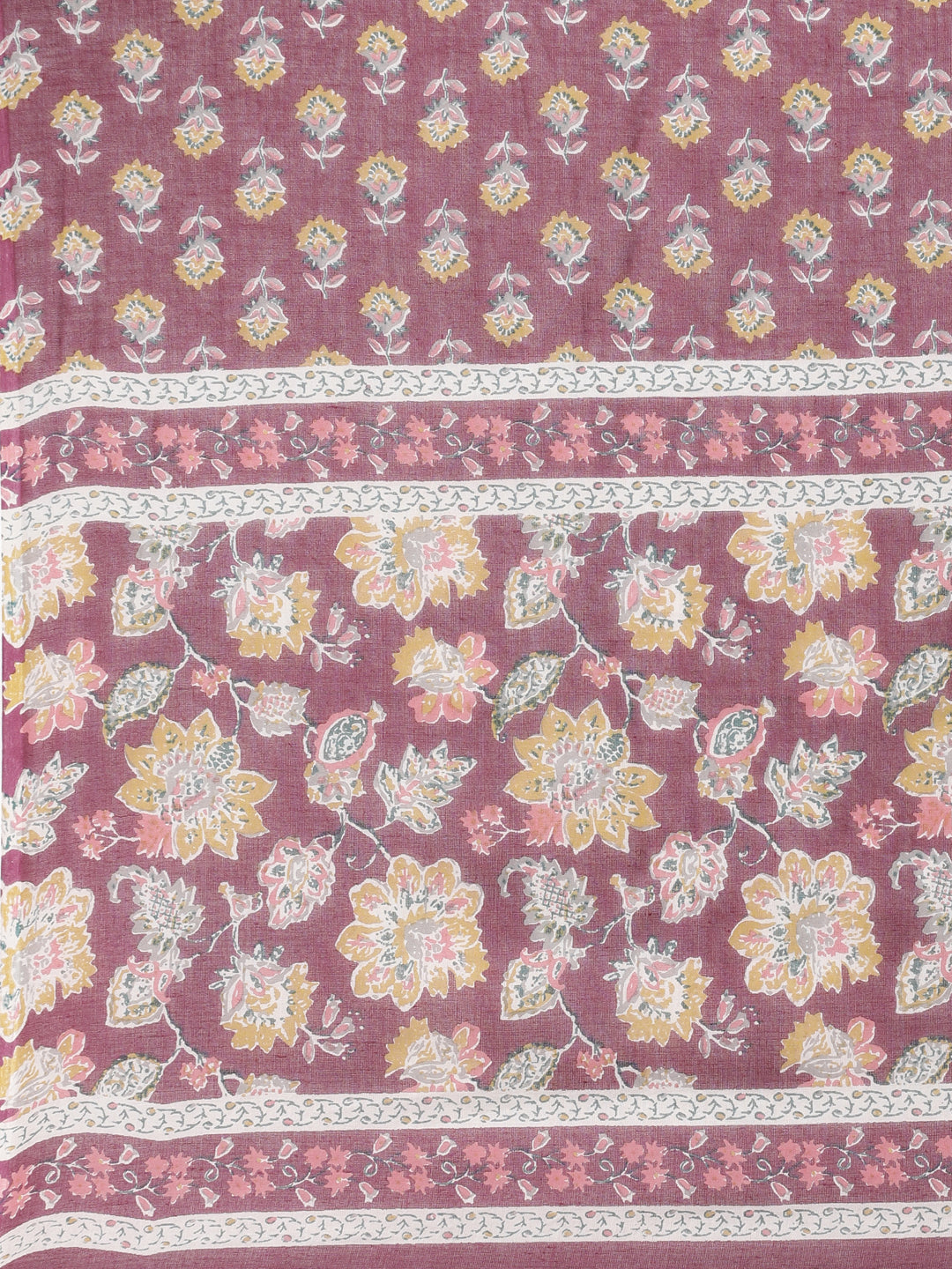 Neerus Purple printed straight suit set - detail view 5