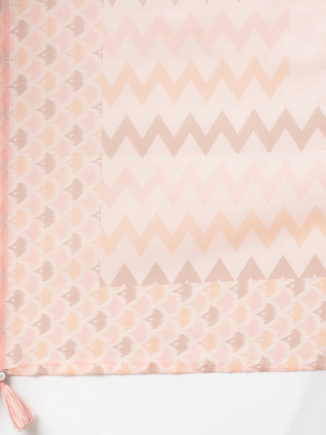 Neerus Orange printed floral suit set - detail view 3
