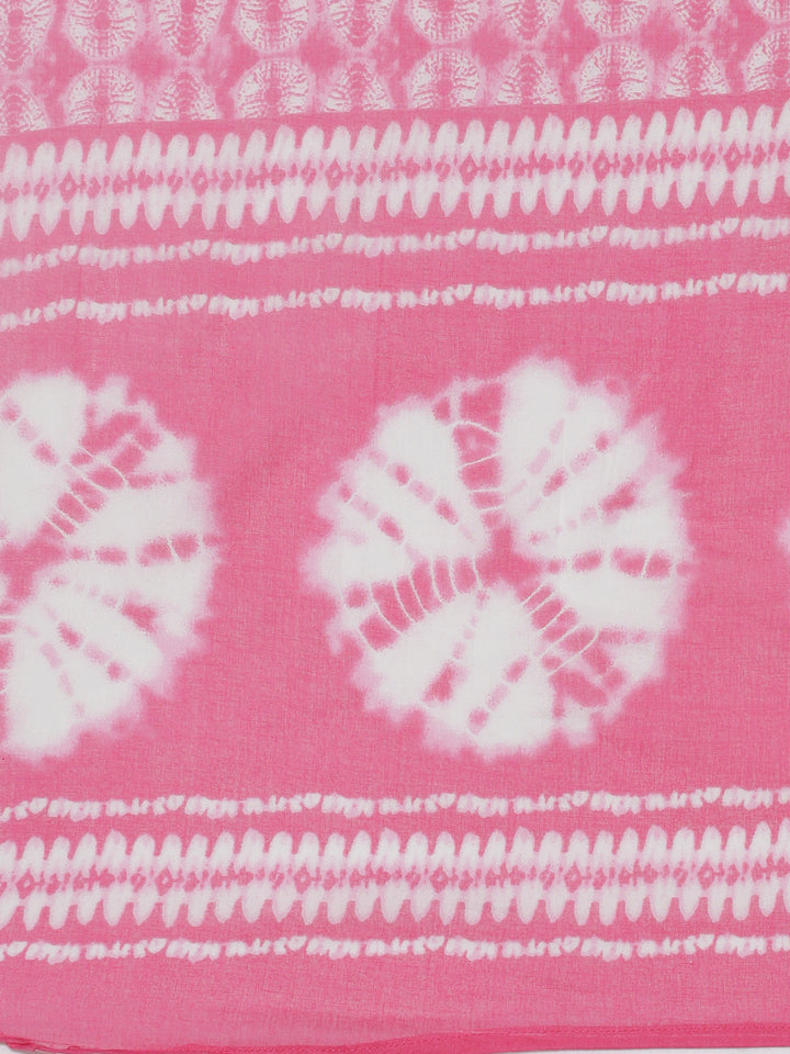 Neerus Maroon Printed Straight Kurta and Trousers With Dupatta