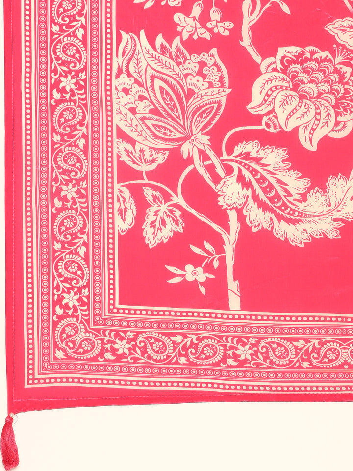 Rani crepe digital printed hand embroidery three piece suit set