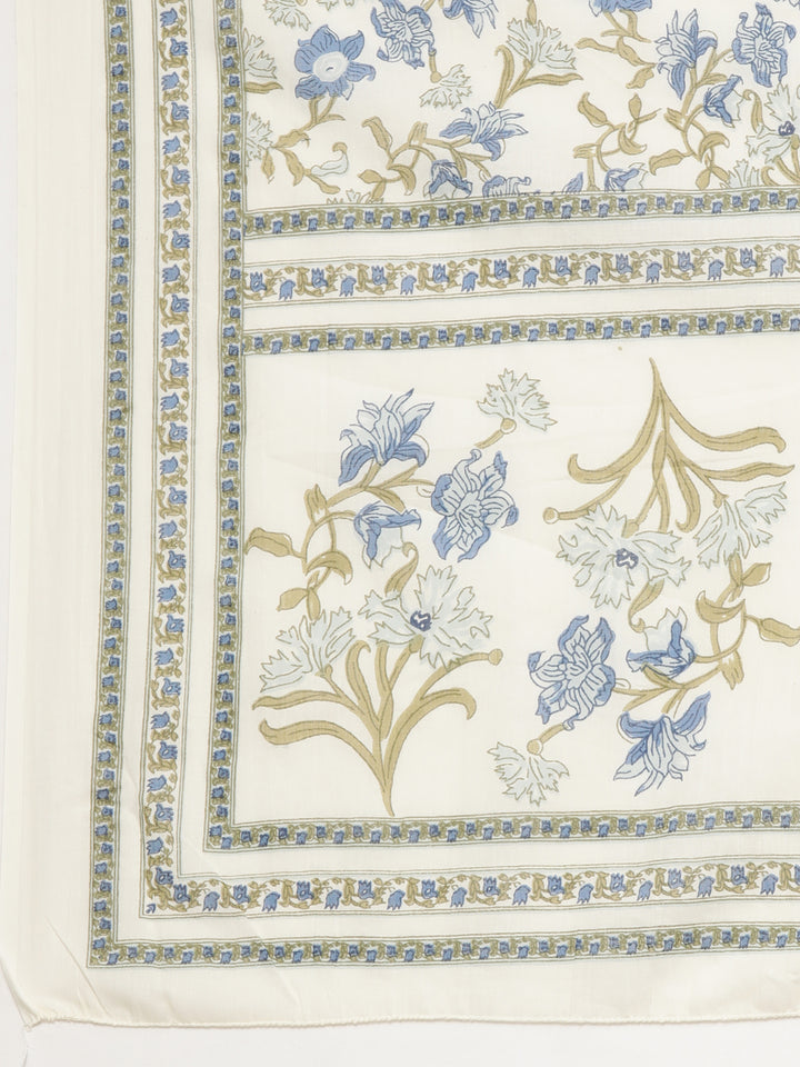 Neerus Green rayon printed suit set - detail view 3
