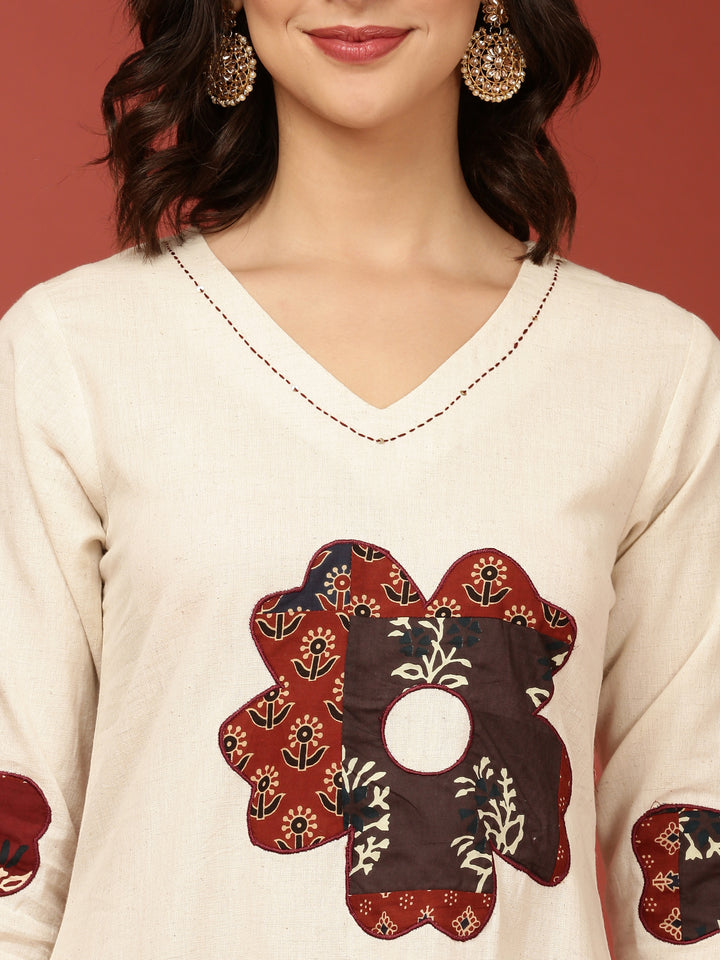 Off White Flex Two Piece Set