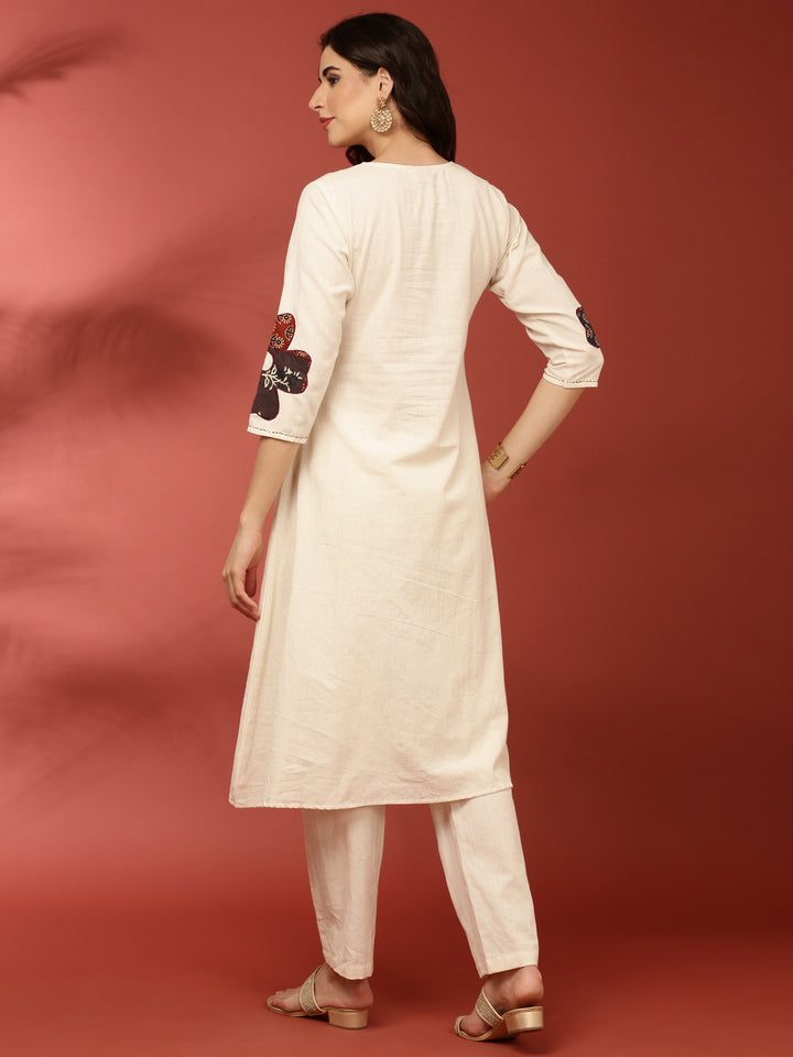 Off White Flex Two Piece Set