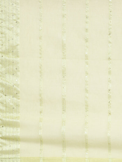 Neerus Yellow Casual Chevron Anarkali Kurta and Trousers With Dupatta