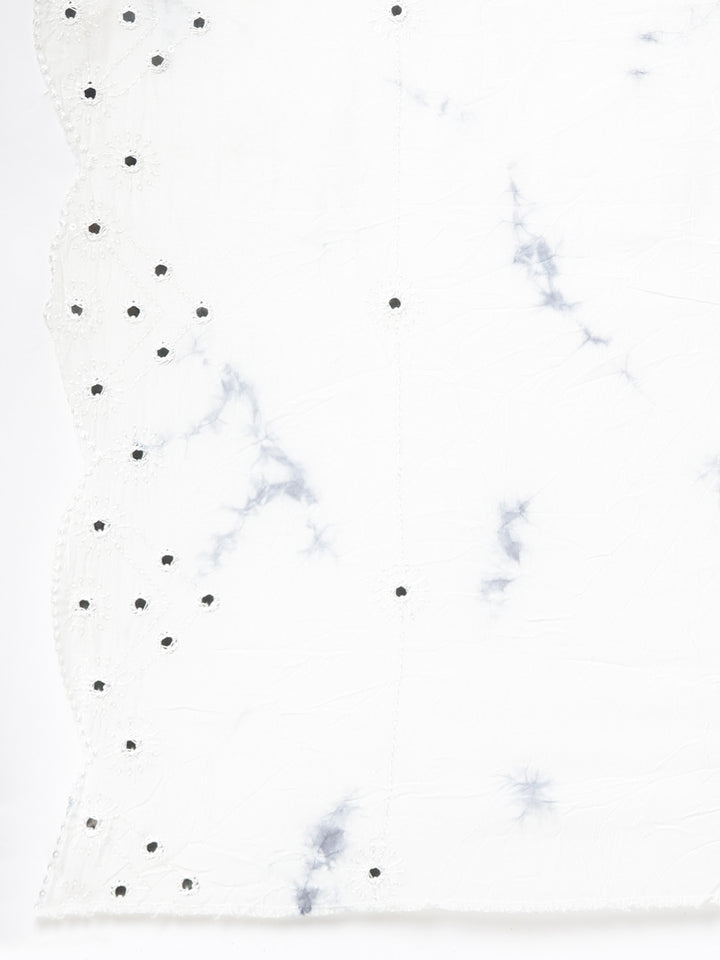 Neerus Grey cotton printed suit set - detail view 4