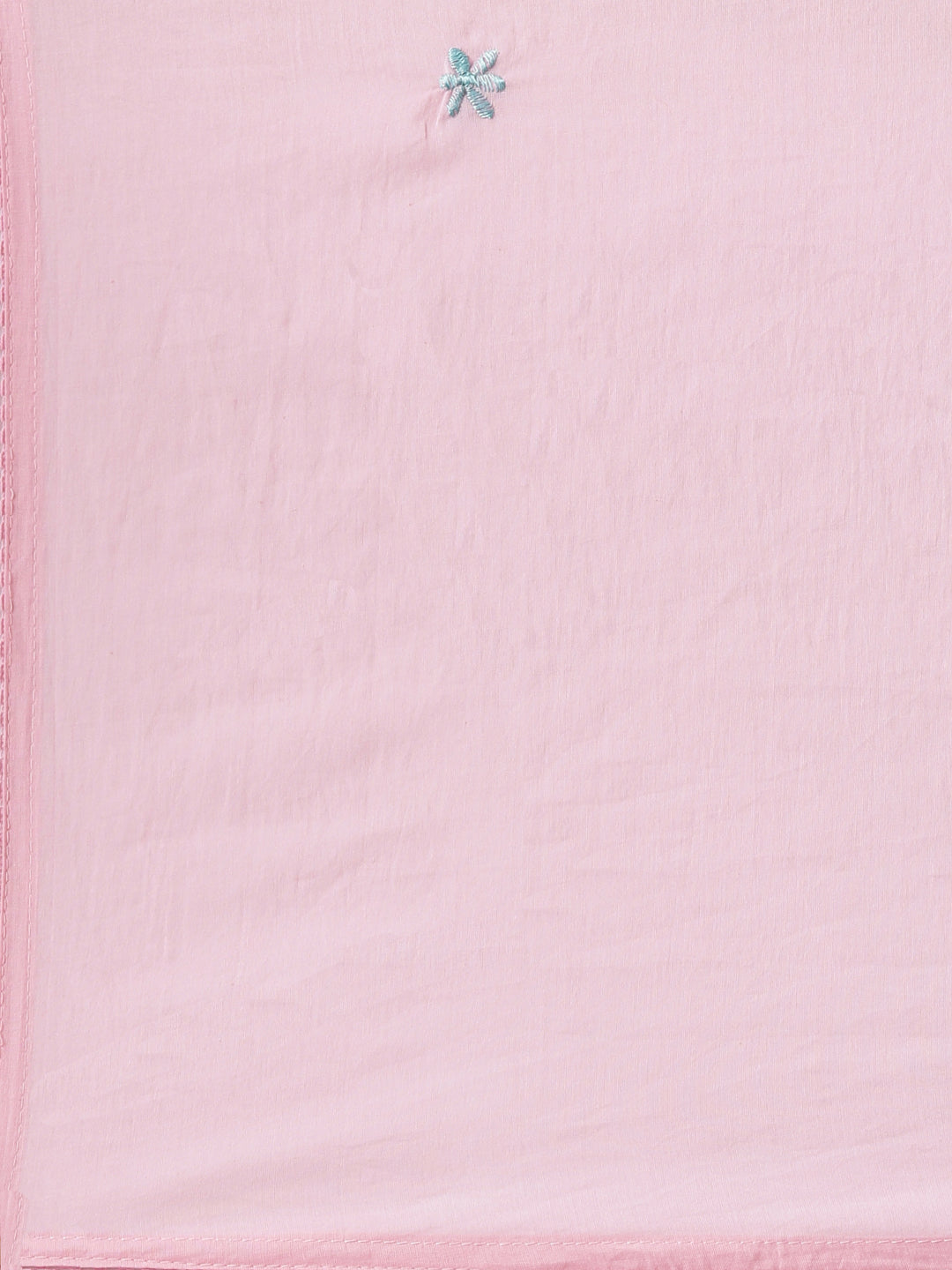 Neerus Pink Embroidered Anarkali Kurta And Trousers With Dupatta