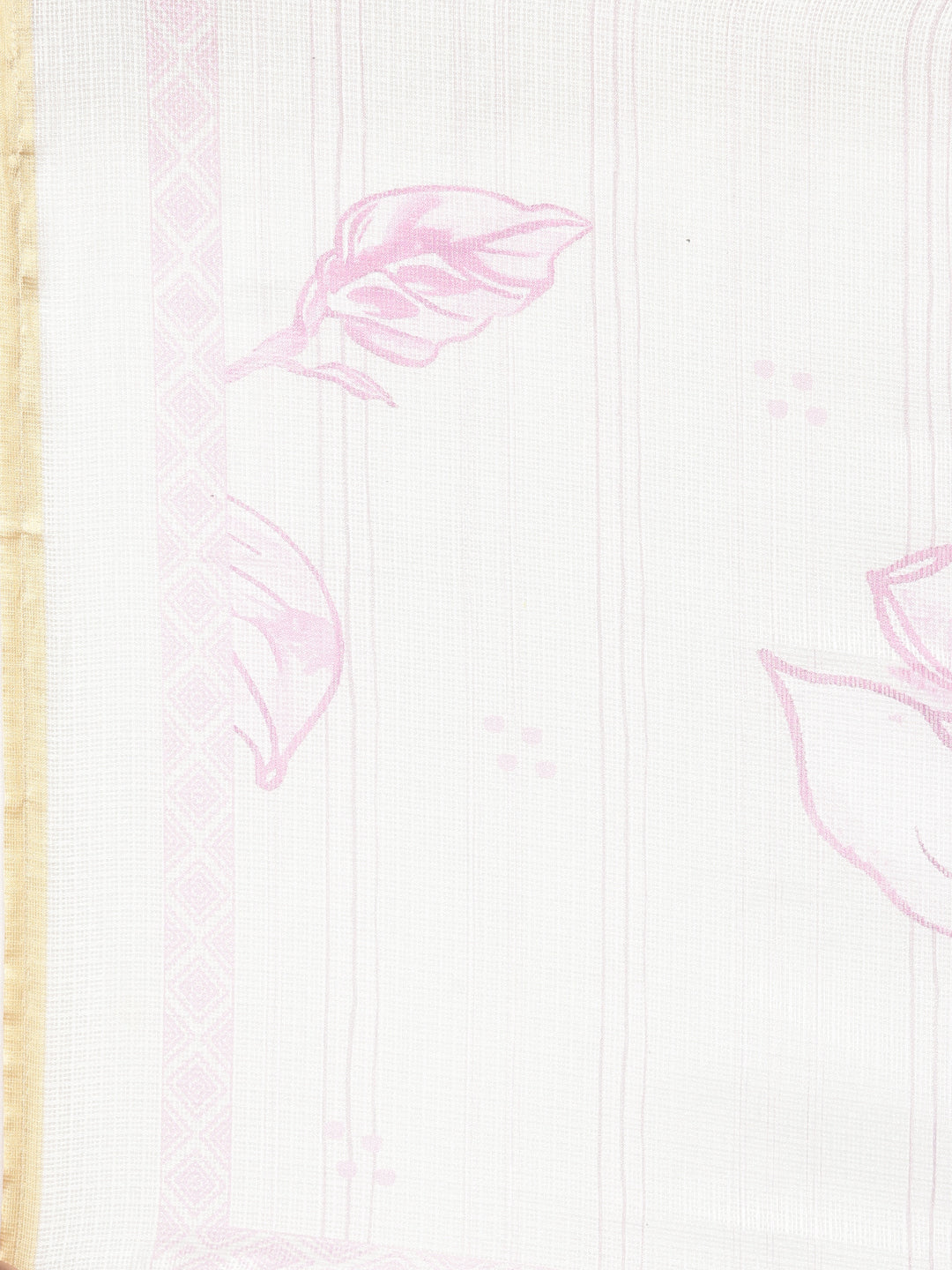 Neerus Lavender Printed Straight Kurta and Trousers With Dupatta