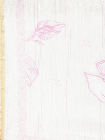 Neerus Lavender Printed Straight Kurta and Trousers With Dupatta