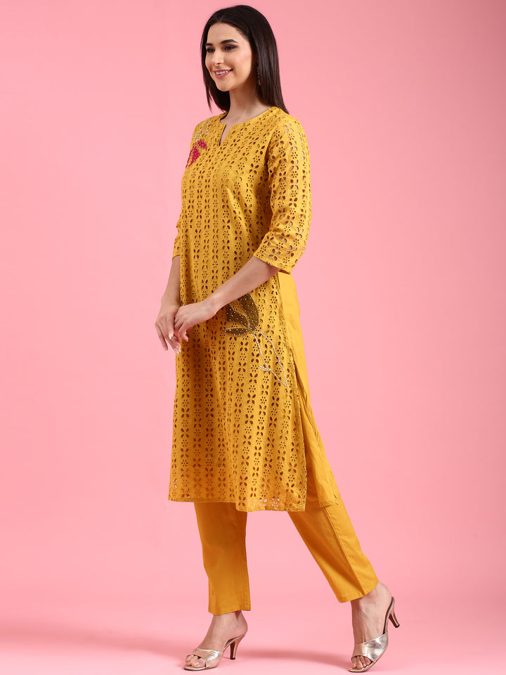 Mustard Chiken Two Piece Set