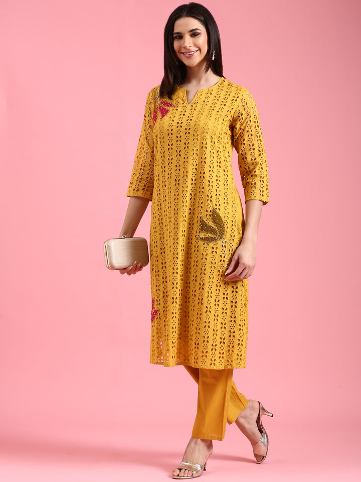 Mustard Chiken Two Piece Set