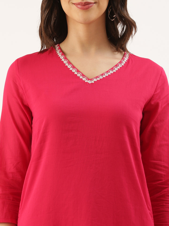 Rani Rayon Embroidery Three Piece Suit Set