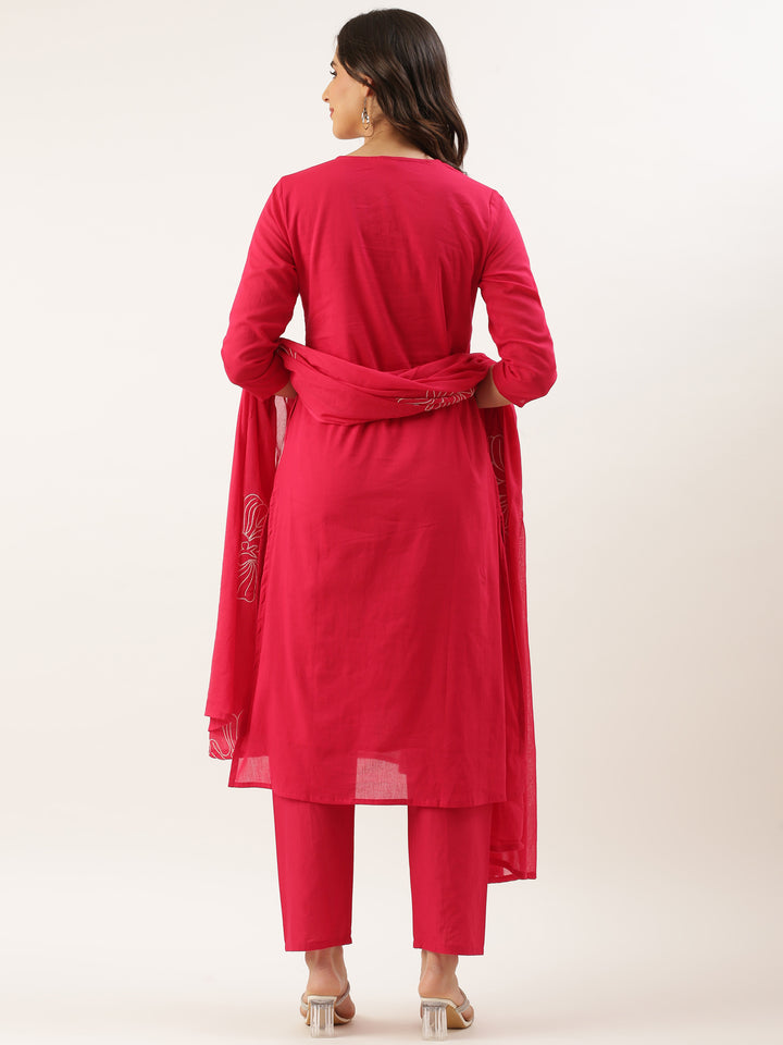 Rani Rayon Embroidery Three Piece Suit Set