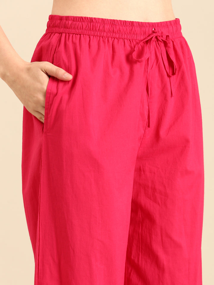 Rani muslin hand embroidery three piece suit set