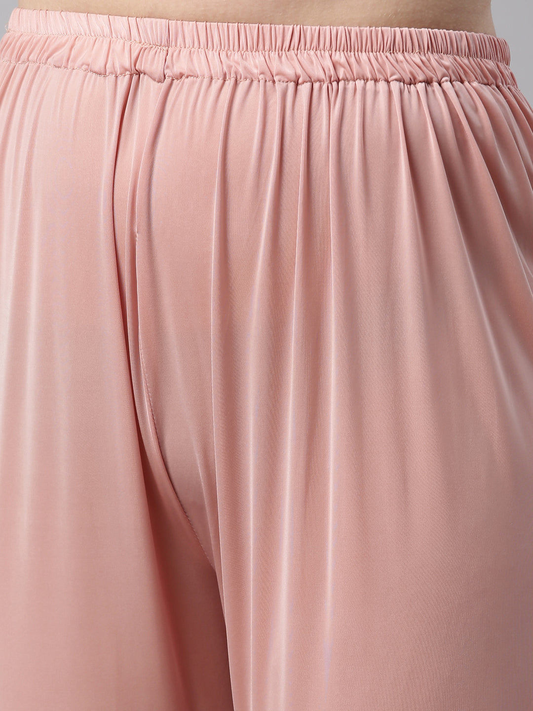 Neerus Pink Chanderi Cotton hand embroidered suit set - detail view 4