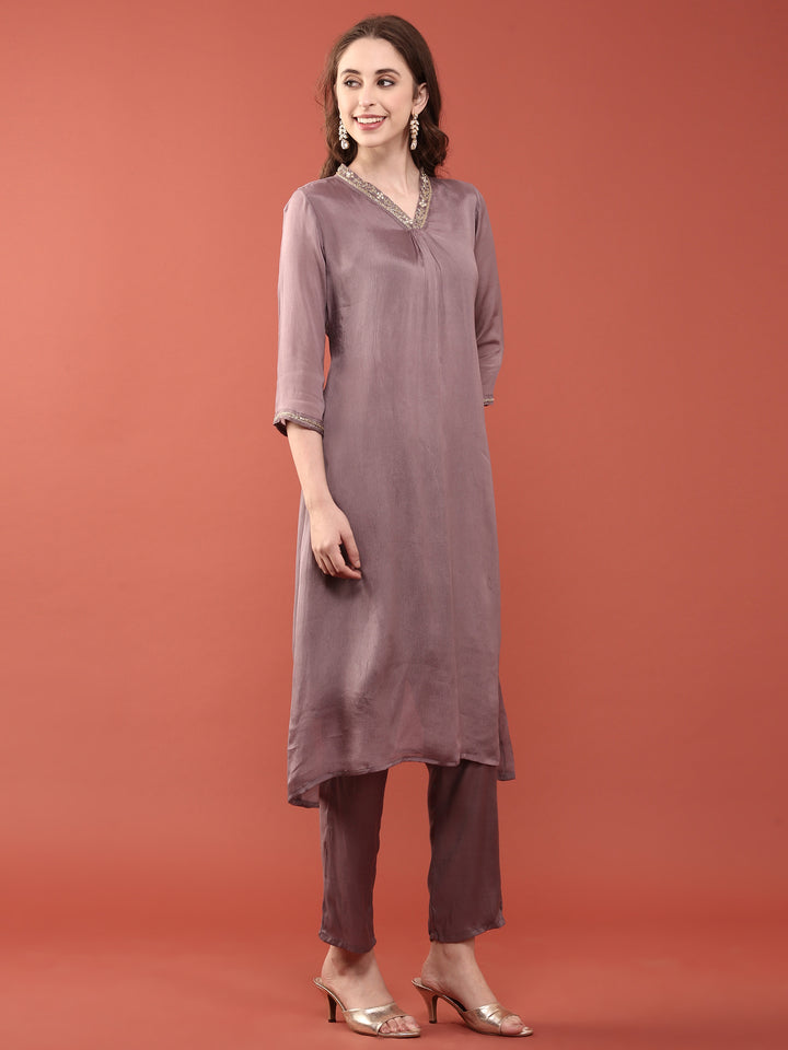 Lilac Chinnon Three Piece Set