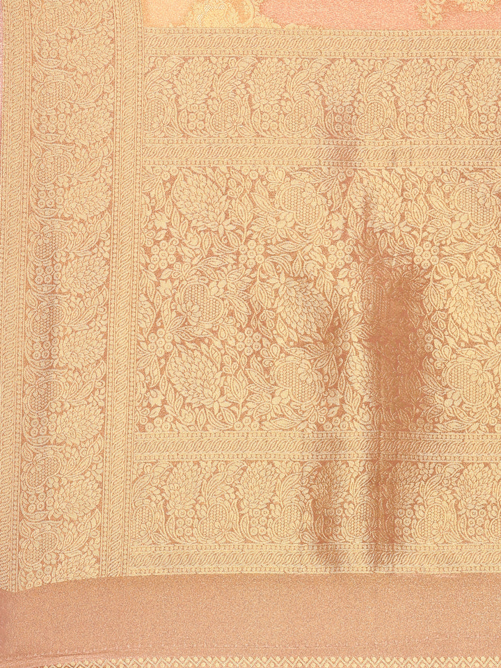 Multi Color Banaras Silk Saree Rangkat Design Zari Border And Butis