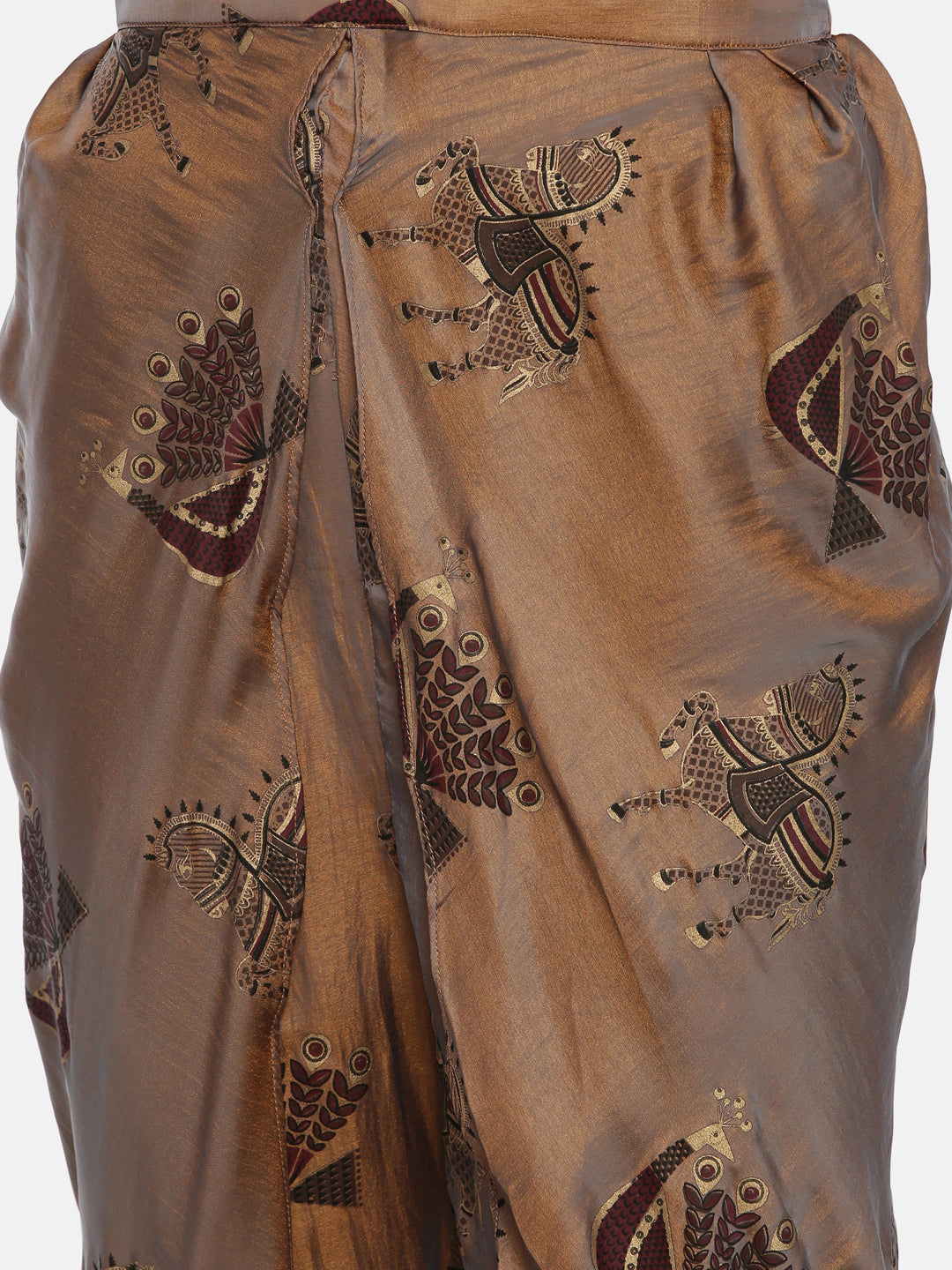Neerus Purple embroidered straight kurta set - detail view 4