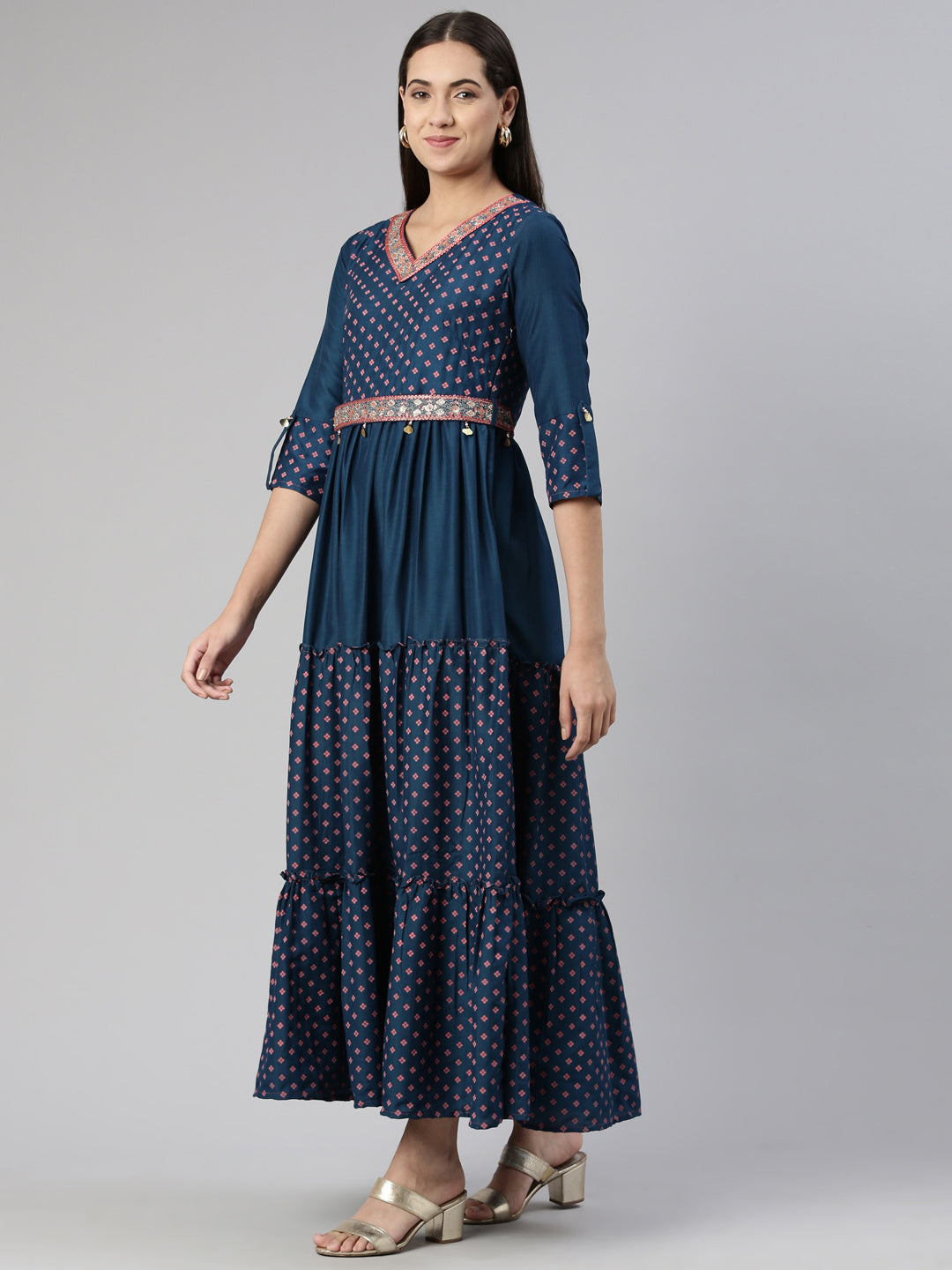 Neerus Ethnic Motifs Ethnic Maxi Dress