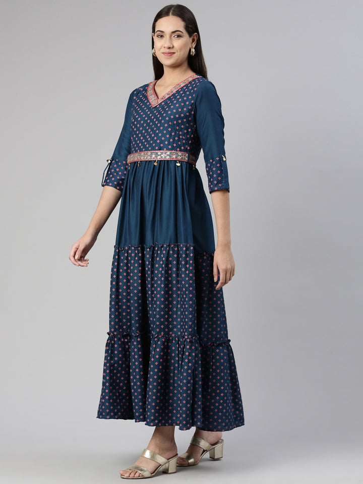 Neerus Ethnic Motifs Ethnic Maxi Dress