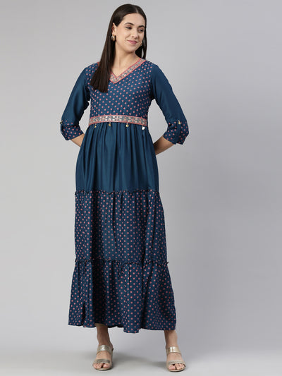 Neerus Ethnic Motifs Ethnic Maxi Dress