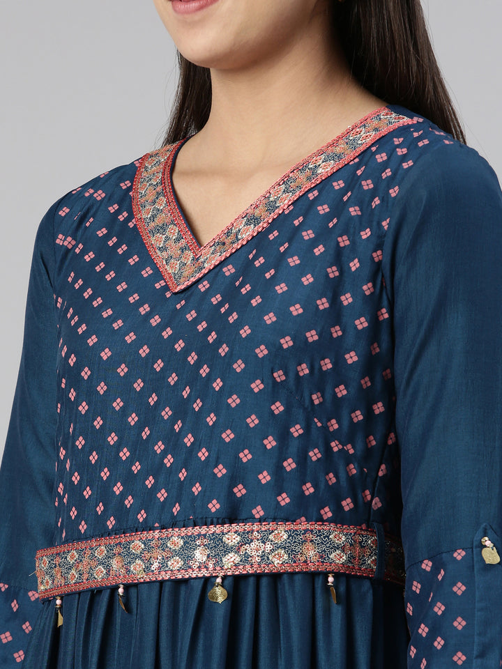 Neerus Ethnic Motifs Ethnic Maxi Dress