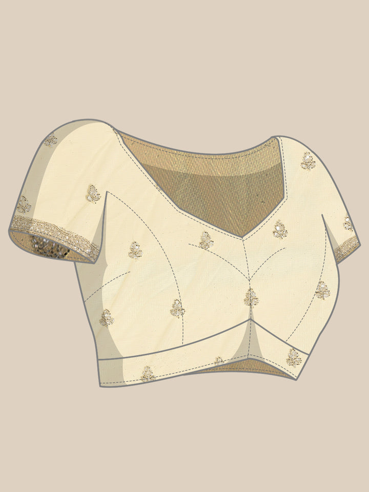 Lime yellow net saree with cut Dana hand embroidery