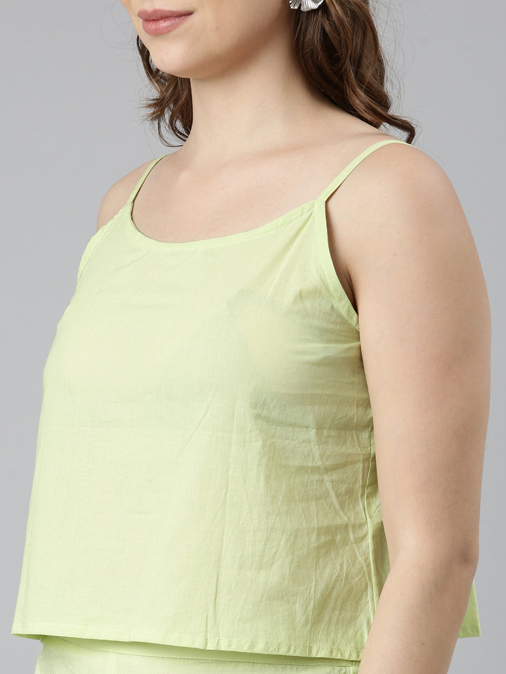 Neerus Green cotton printed kurta set with trousers - detail view 3