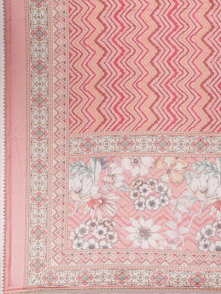 Neerus Ethnic thread embroidered sharara set kurta dupatta - detail view 4