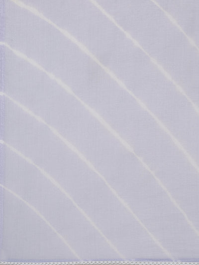 Neerus Lavender Regular Straight Embroidered Kurta And Trousers With Dupatta