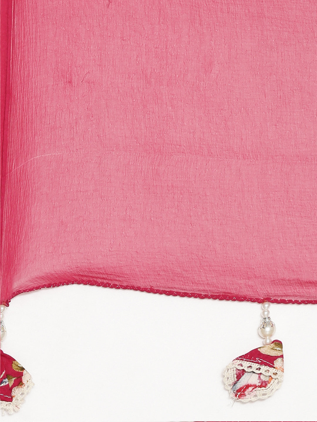 Neerus Magenta Regular Straight Printed Readymade suits