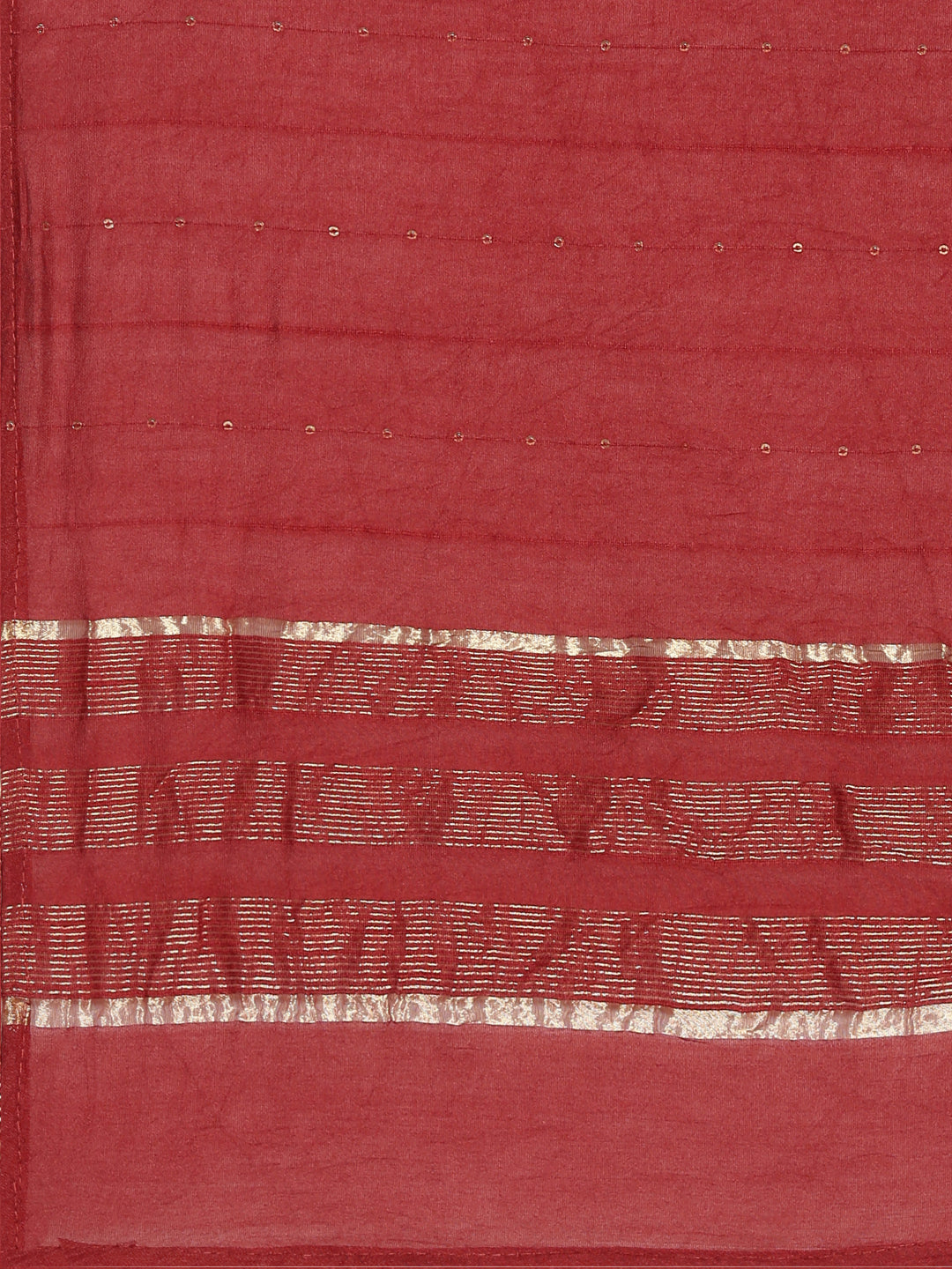 Neerus Maroon printed straight kurta set - detail view 4