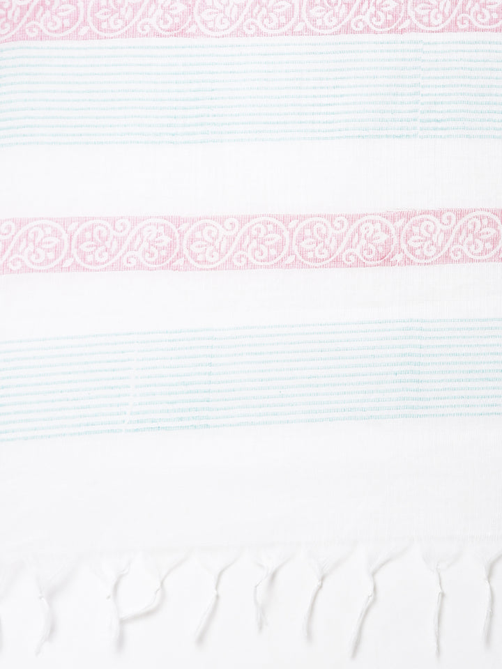 Neerus Purple Regular Straight Printed Kurta And Trousers With Dupatta