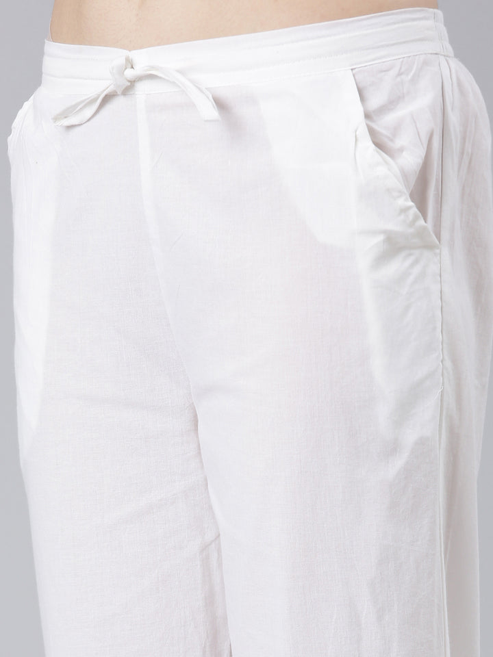 Neerus Purple Regular Straight Printed Kurta And Trousers With Dupatta