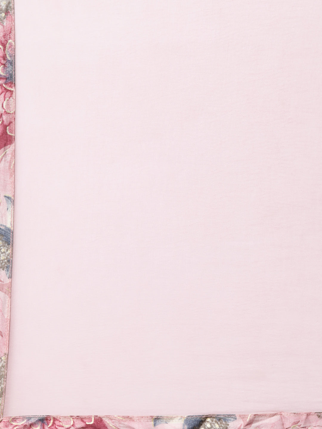Neerus Pink floral printed straight suit set - detail view 3