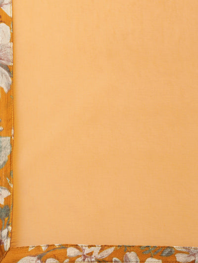 Neeru's Mustard Regular Straight Floral Readymade suits
