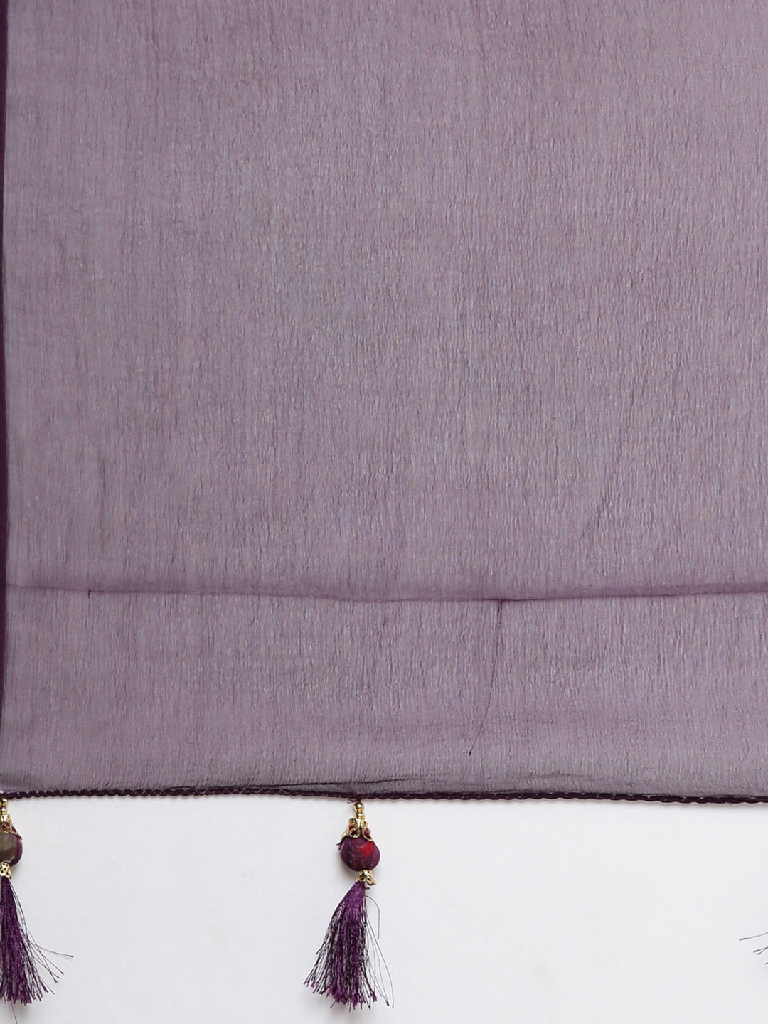 Neerus Purple Regular Straight Floral Kurta And Trousers With Dupatta