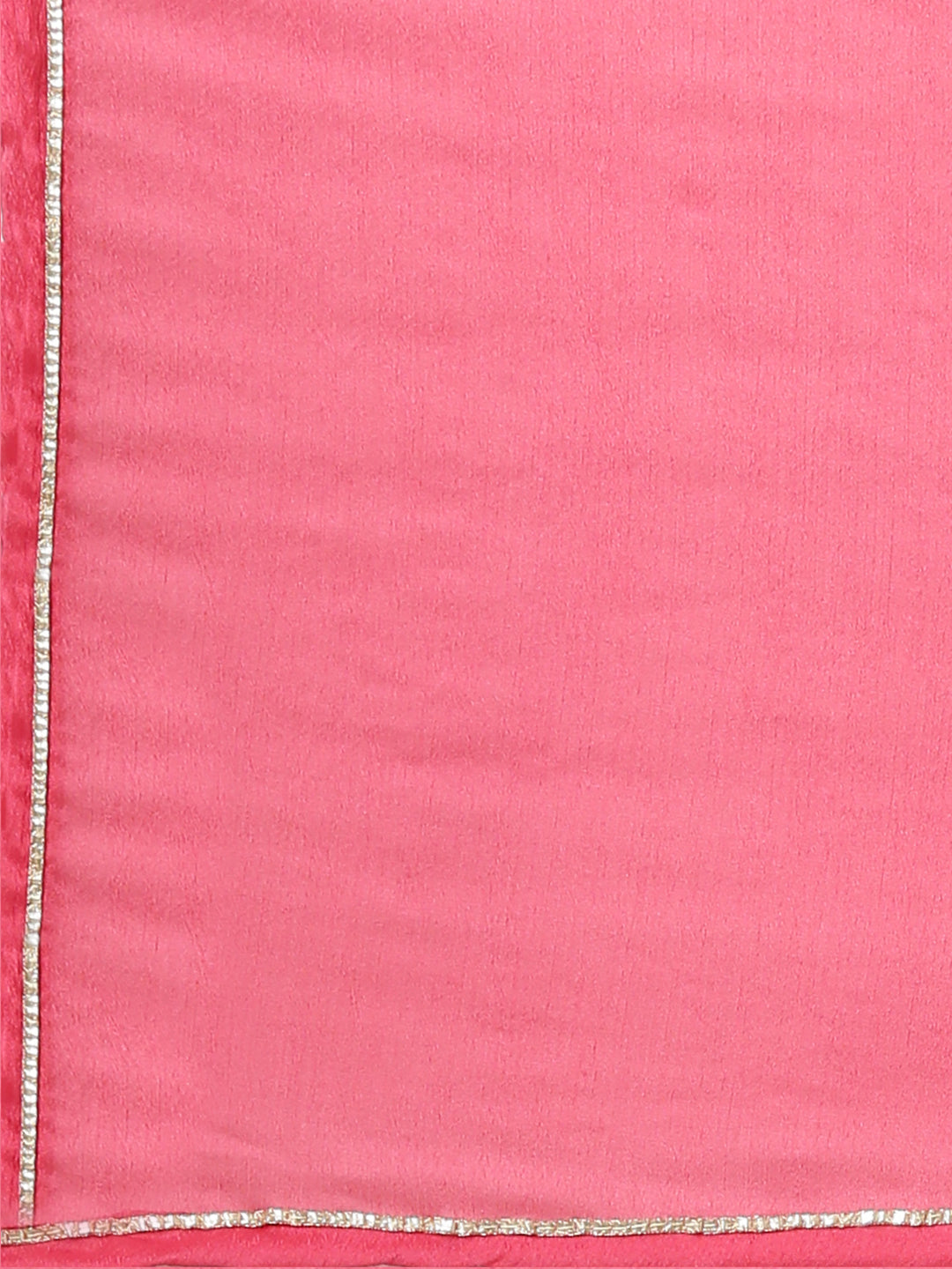 Neerus Pink printed straight suit set floral kurta with dupatta - detail view 4