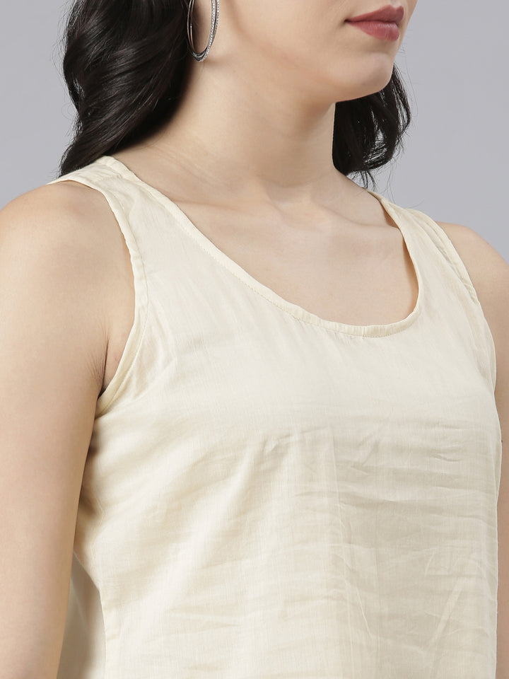 Neerus Beige Regular Straight Floral Kurta And Trousers With Jacket