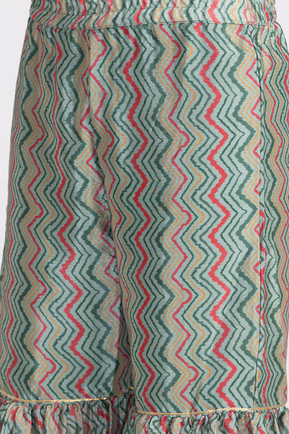 Neerus Floral embroidered pleated sequinned sharara set - detail view 3