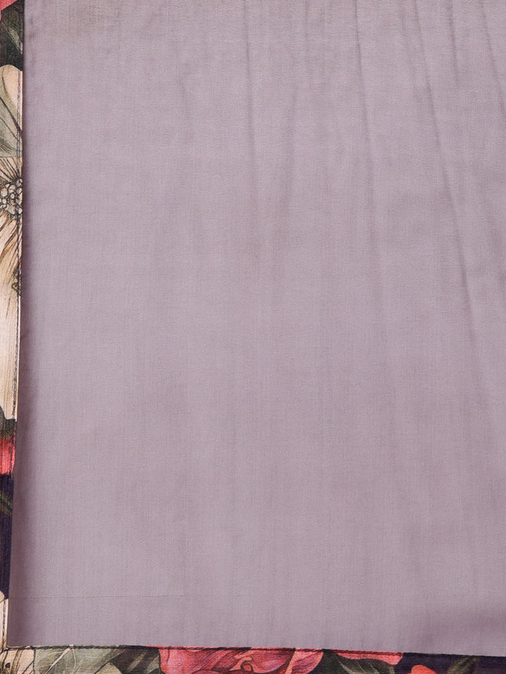 Neerus Cream Flared Casual Floral Dresses