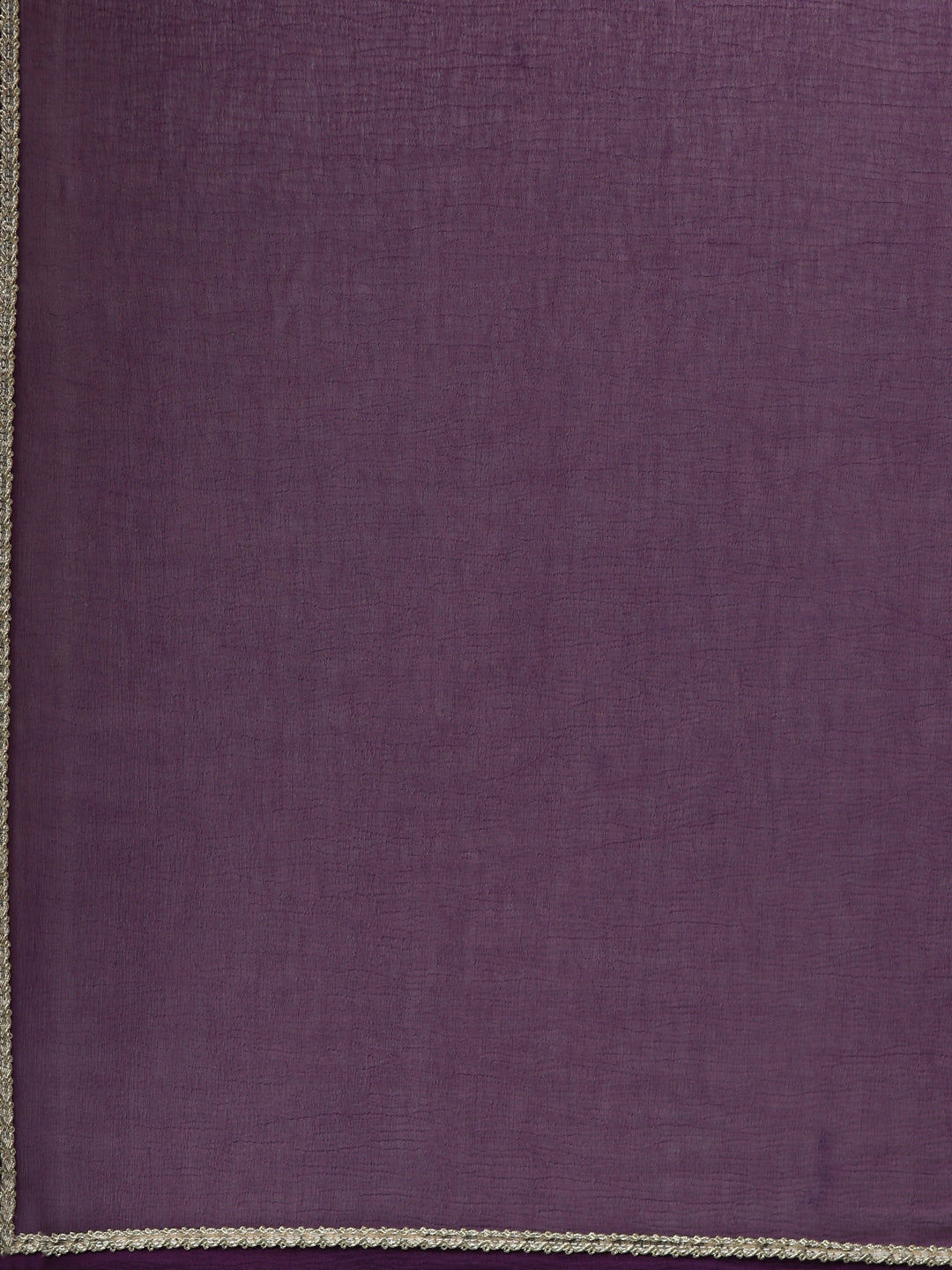 Neerus Purple embroidered straight kurta set with dupatta - detail view 4