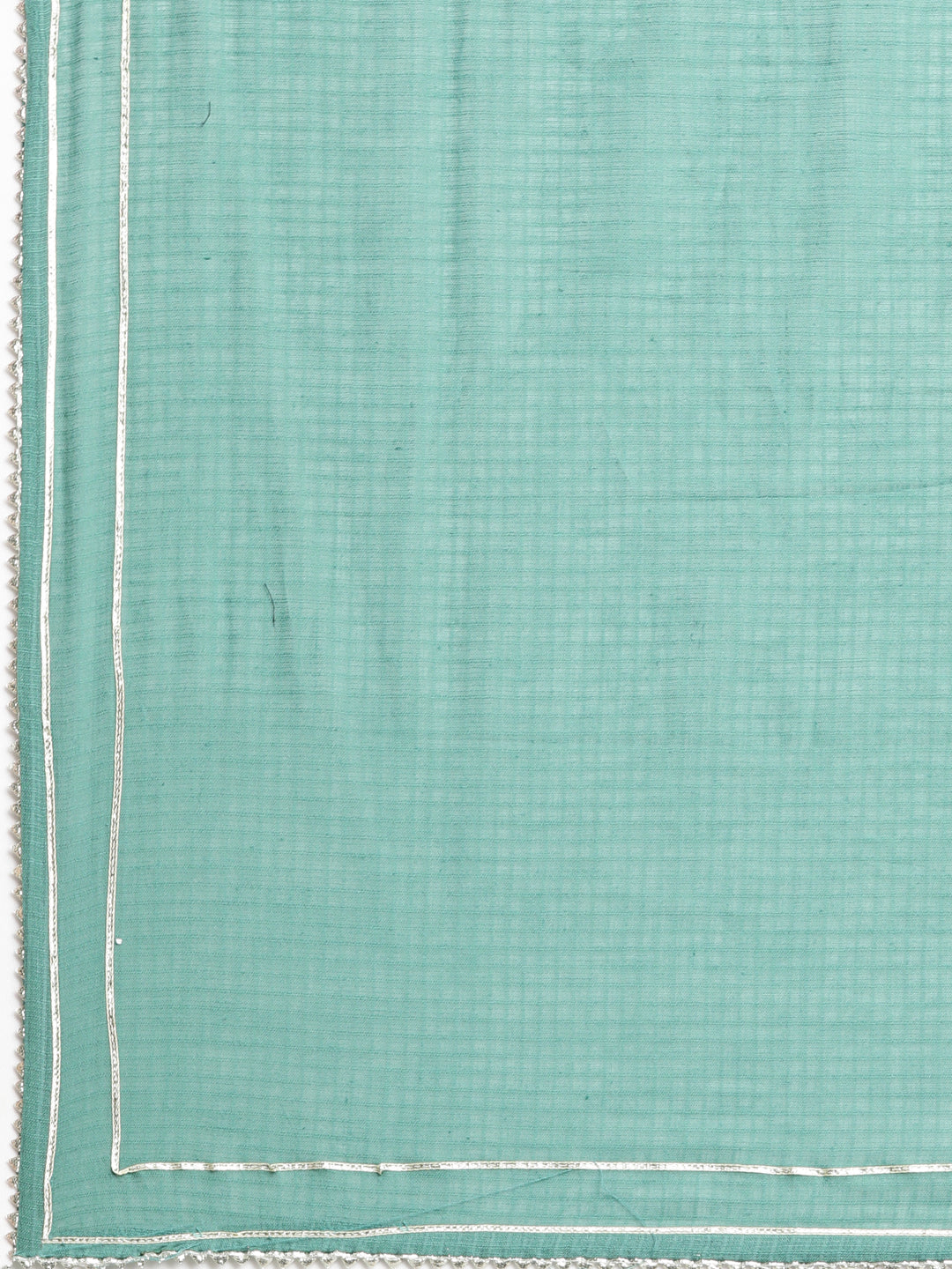 Neerus Green printed striped straight suit set - detail view 4