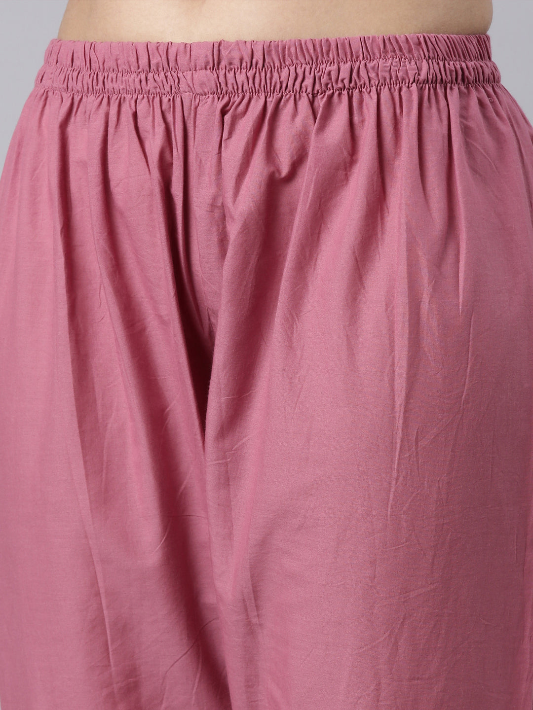 Neerus Purple panelled straight suit set - detail view 3
