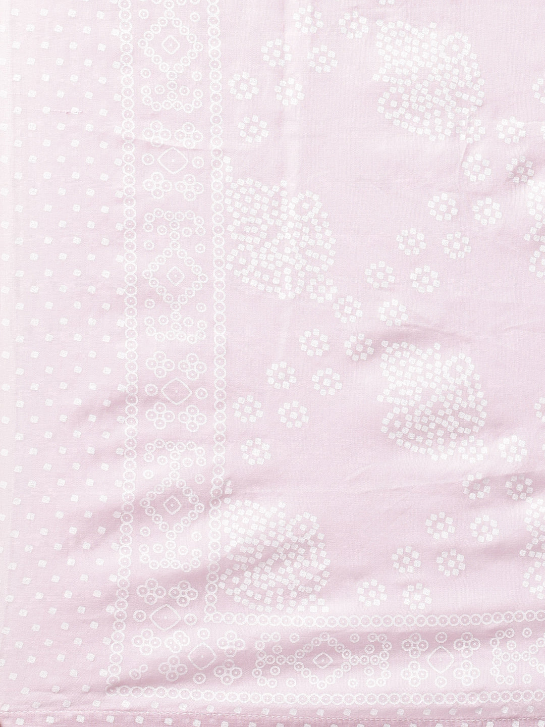 Neerus Pink straight suit set panelled yoke kurta with trouser and dupatta - detail view 5