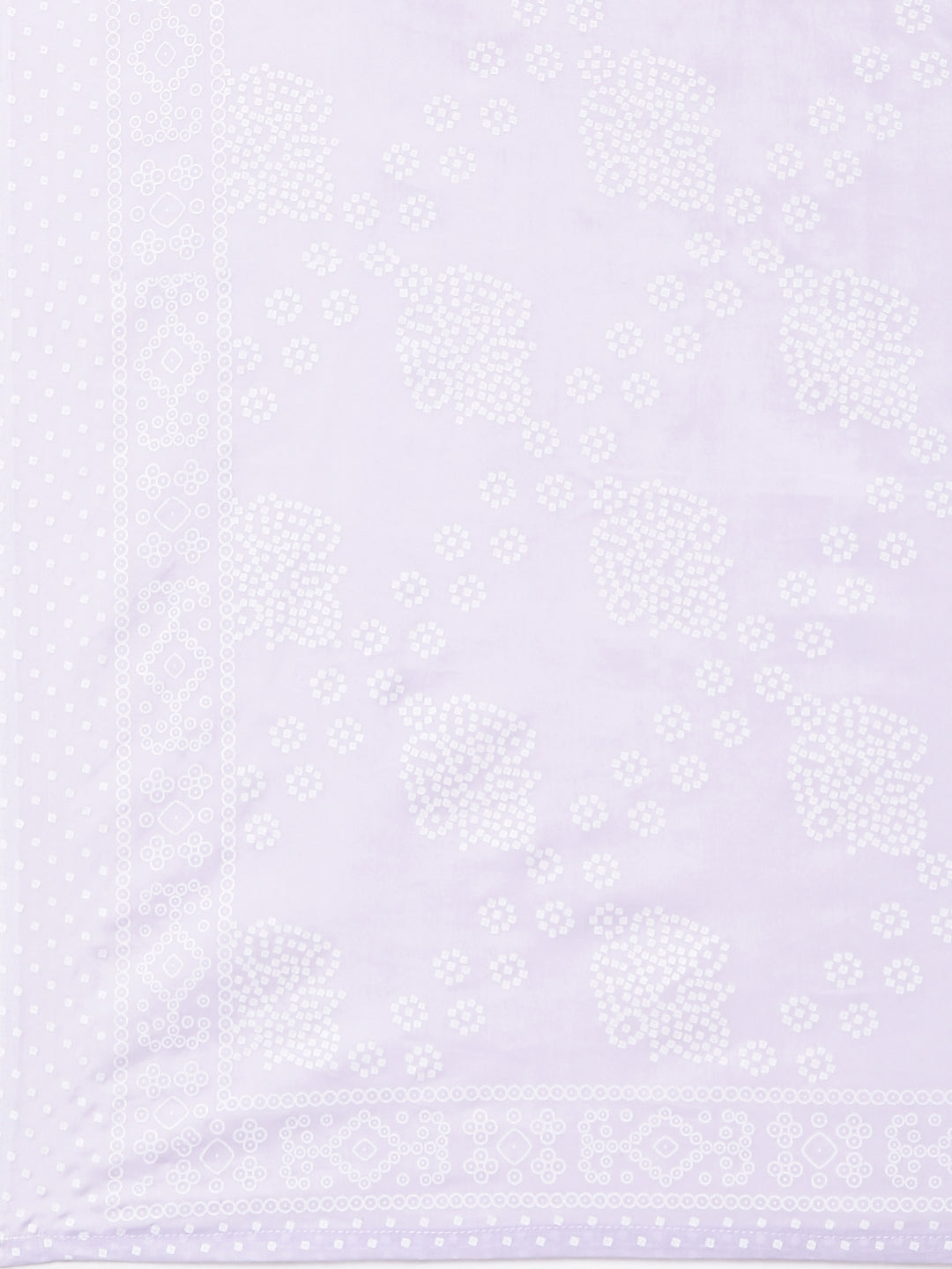 Neerus Purple georgette panelled straight suit set - detail view 5