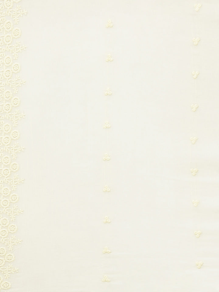 Neerus Yellow Solid Straight Kurta and Trousers With Dupatta