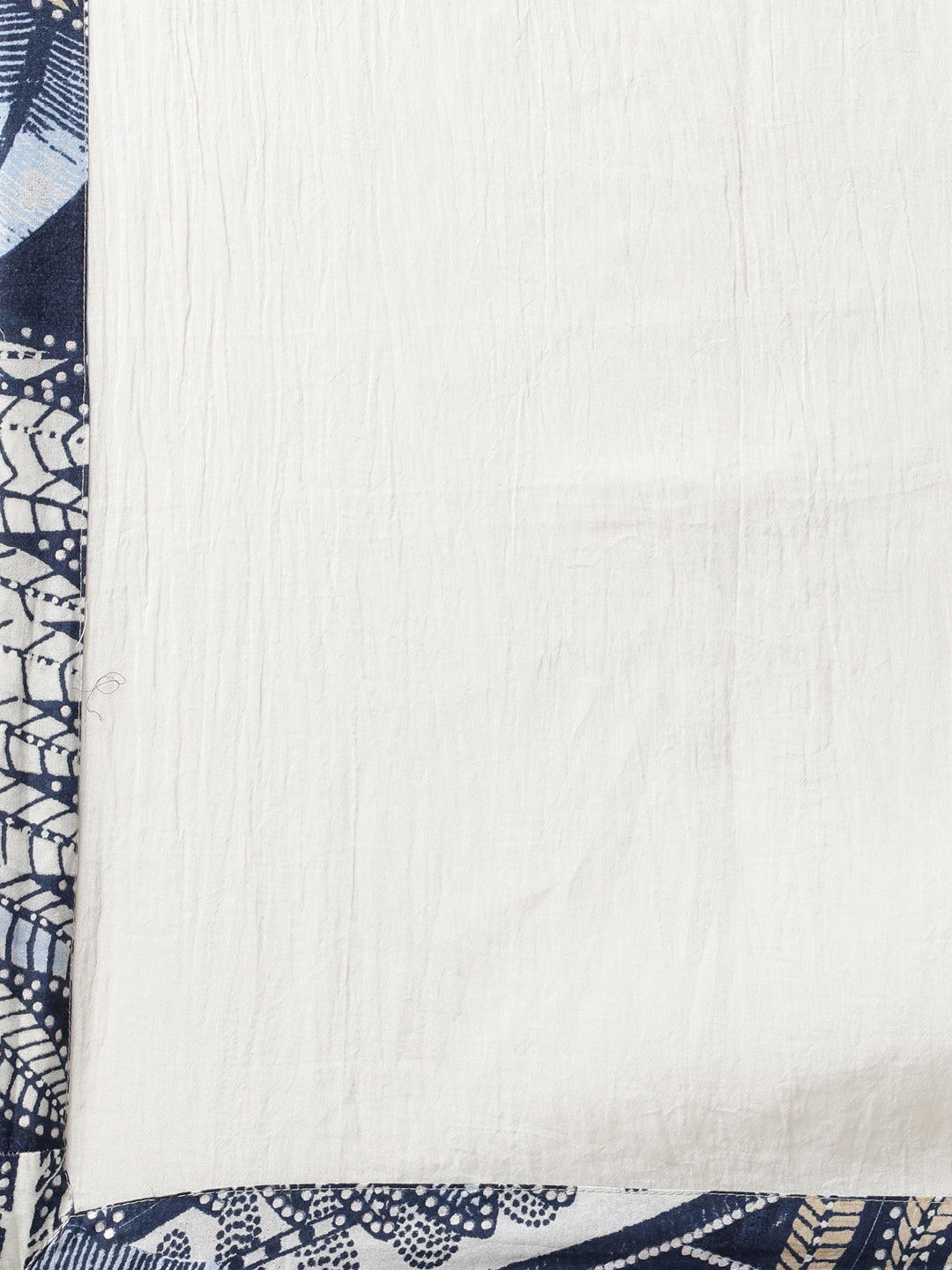 Neerus Blue printed straight suit set kurta with trouser and dupatta - detail view 5