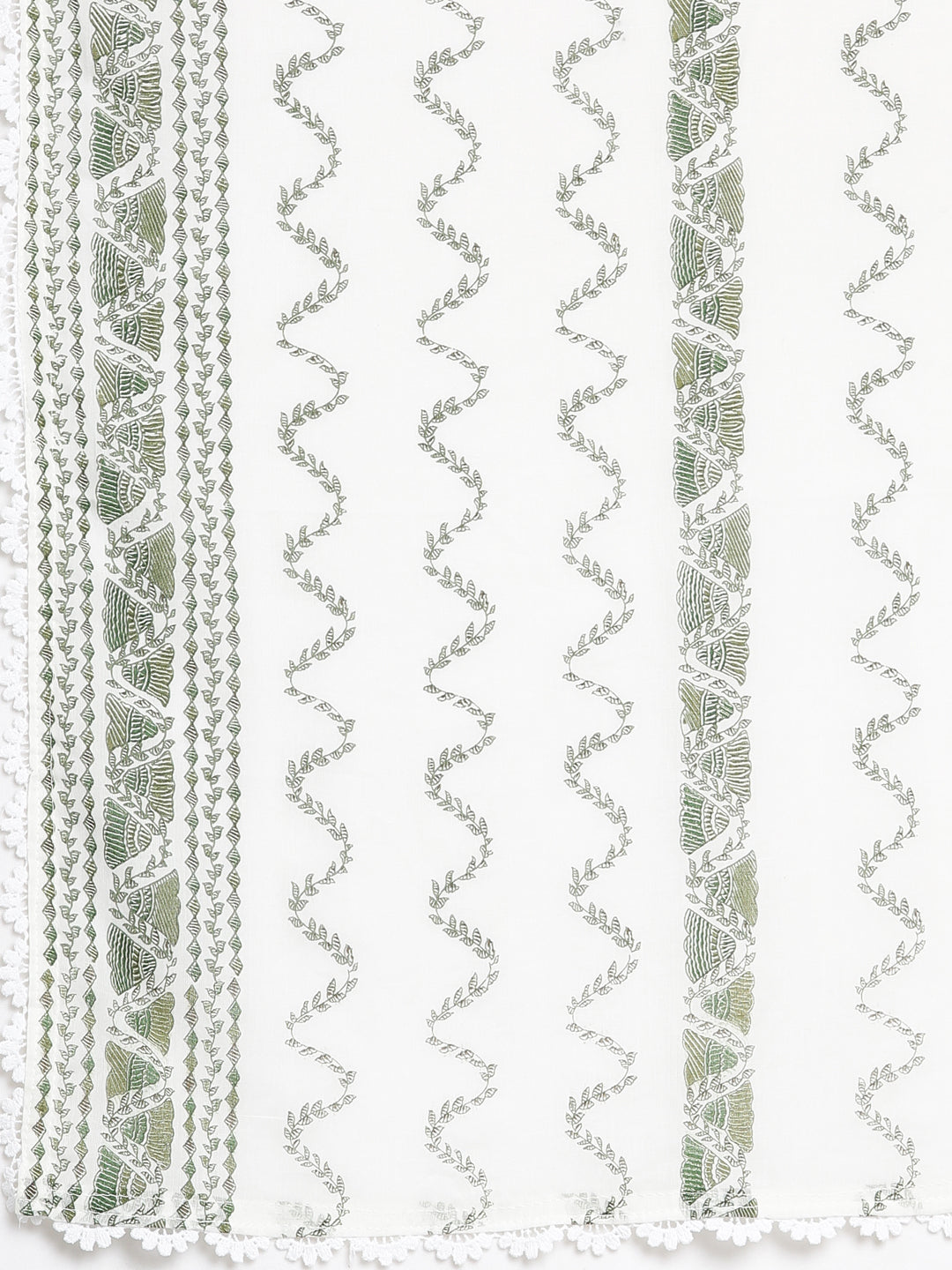 Neerus Green printed panelled suit set - detail view 4