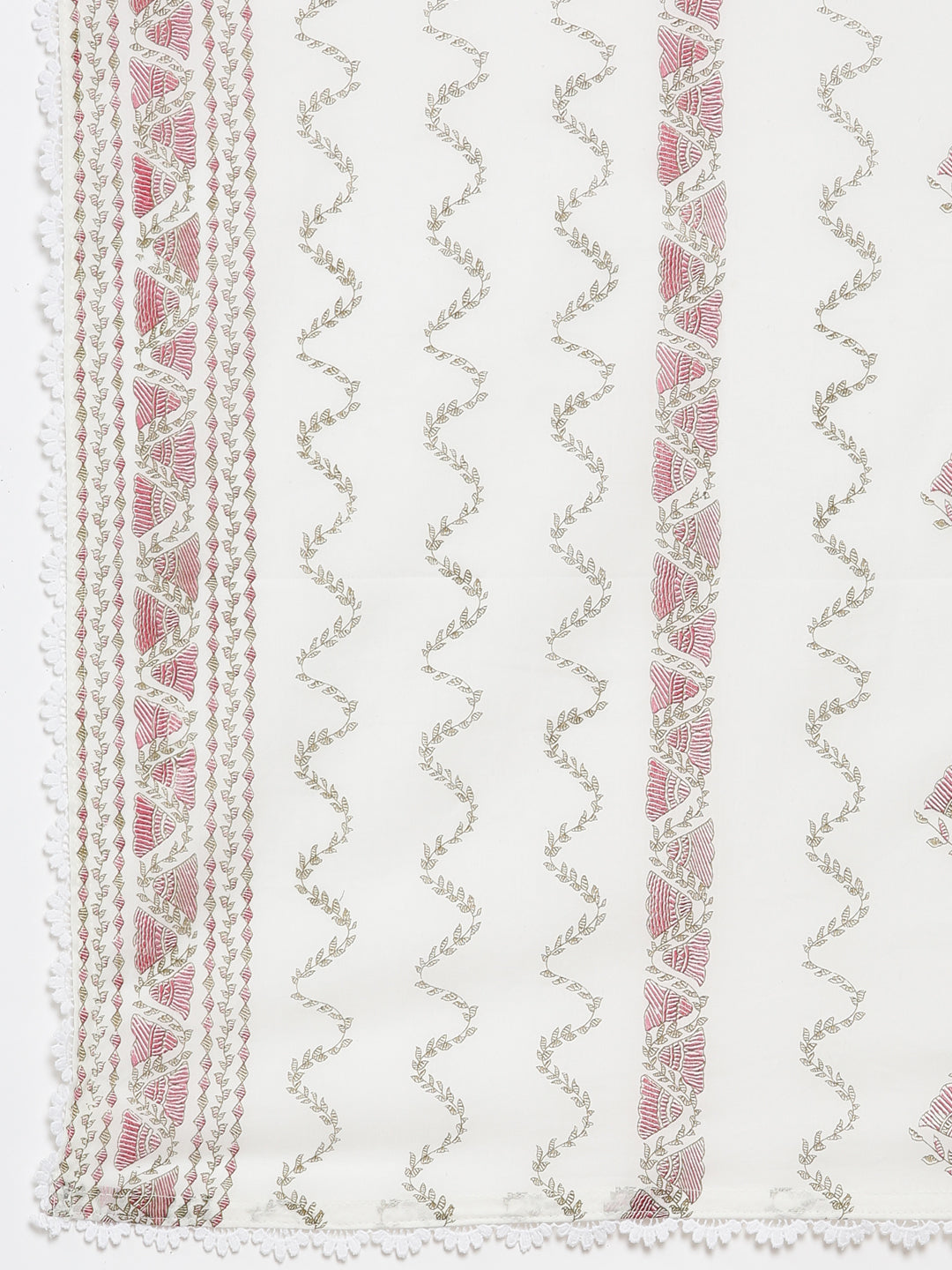 Neerus Red printed panelled suit set - detail view 4